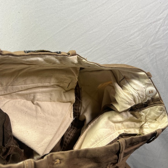 Vintage 70s American Field Sportswear Hunting Pants 34x30 Brown USA Made - Picture 9 of 14